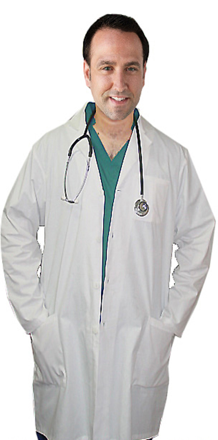 Poplin labcoat unisex full sleeve with plastic buttons no pocket solid (48 perc cotton 52 perc polyester) fabric weight 4.1oz in  36  38  40  42 lengths 37 colors sizes xxs-12x