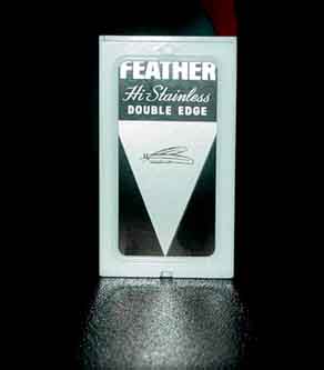 Feather high stainless double edge blade